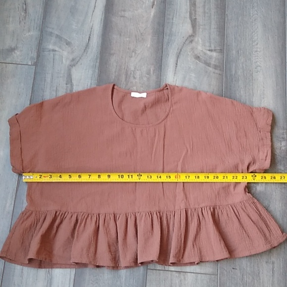 Böhme Crop Top Oversized with Ruffle Size S/M - Picture 6 of 9